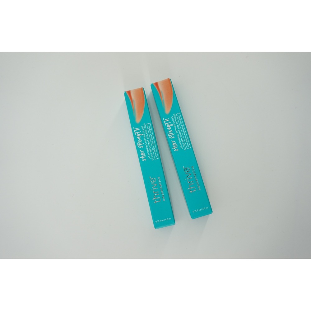 Thrive Causemetics Sheer Peach Lip Plumping‎ Peptide Gloss Taylor Tangerine